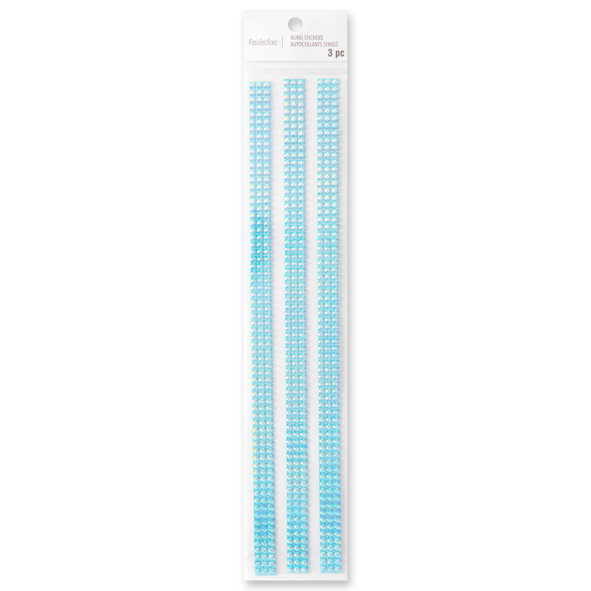 12 Packs: 3 ct. (36 total) Iridescent Mermaid Bling Strip Stickers by Recollections™